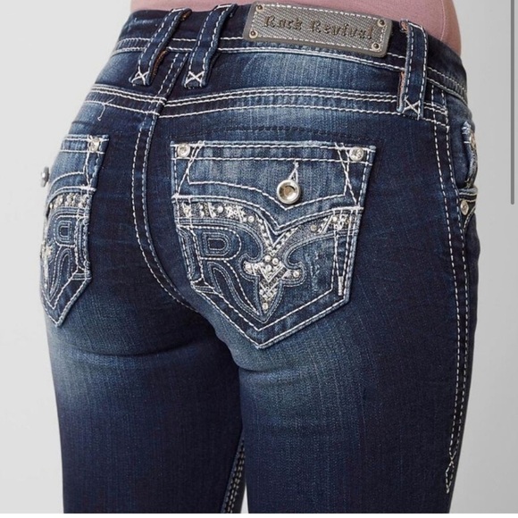 ROCK REVIVAL SUNDEE BOOT STRETCH JEAN 010 - Picture 1 of 17